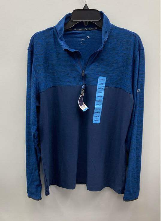 Gap Fit Men Blue Long Sleeve Shirt Sz L NWT image number 1