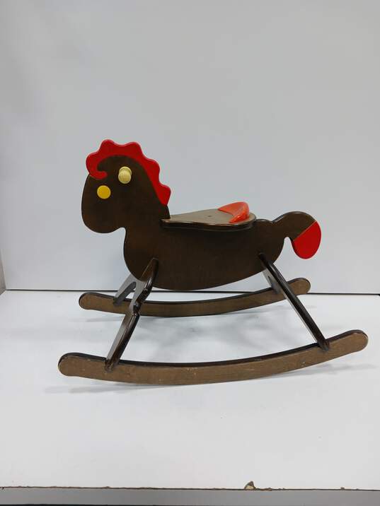 WOODEN ITALTRIKE CAVALLINO ROCKING HORSE MADE IN ITALY image number 3