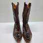 Los Altos Boots Western Wear Genuine Ostrich Men's Brown Leather Boots Size 7 image number 1