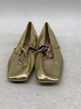 Women's Zara Size 8 Gold Dress Shoe