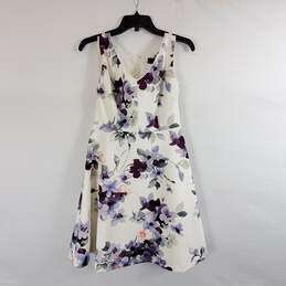 White House Black Market Women Multi Floral Midi Dress Sz 6p Nwt