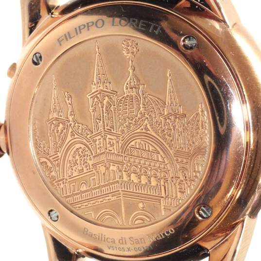Filippo Loreti Venice Moonphase Stainless Steel Automatic Watch image number 7