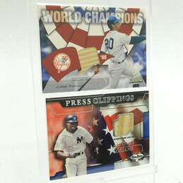 4 New York Yankees Game Used/Game Worn Memorabilia Cards alternative image