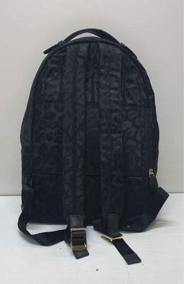 Michael Kors Nylon Leopard Pattern Backpack Black alternative image