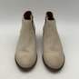 Frye Womens Carson Piping Off-White Brown Leather Side Zip Ankle Boots Size 7.5M image number 1