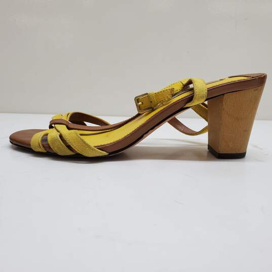 Boden Yellow Strappy Heeled Sandals Size 6.5 image number 3