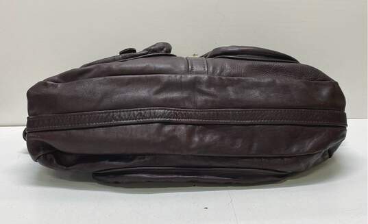 Ideal Leather Duffel Bag Brown image number 4