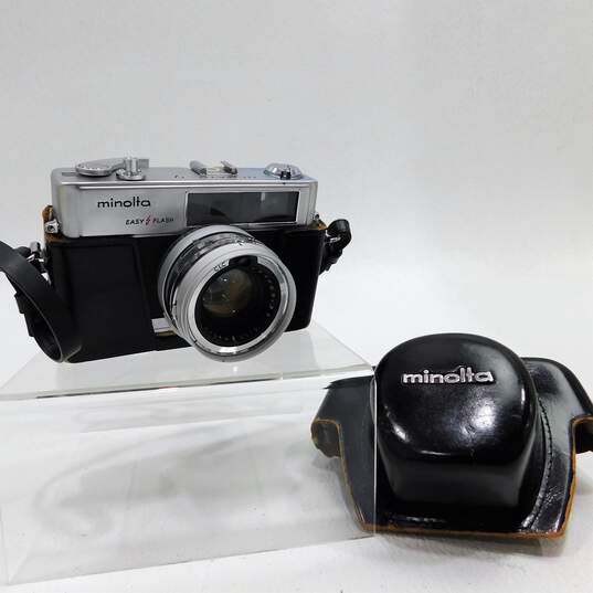 Minolta Hi-Matic 9 Rangefinder 35mm Film Camera w/ Case image number 1