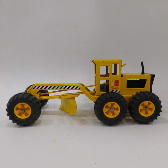 Vntg Tonka Pressed Steel Yellow Road Grader Toy Truck image number 2