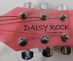 Daisy Rock Brand 6260 Model Pink 3/4 Size 6-String Acoustic Guitar alternative image