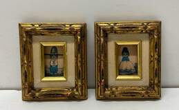 Miniature Native American Prints by Christoffersen's Finest Reproductions Framed