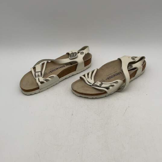 Birkenstock Womens White Open Toe Adjustable Buckle Strappy Sandals Size 6 image number 2