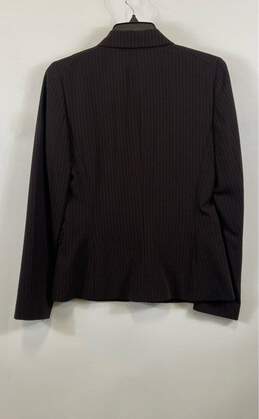 NWT Tahari Womens Black Striped Flap Pockets Single Breasted Blazer Size Small alternative image
