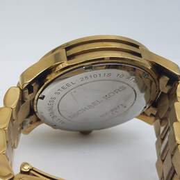 Michael Kors 45mm Case Gold Tone Chronograph Men's Oversize Stainless Steel Quartz Watch alternative image