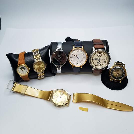 Unique Swatch, Fossil, Caravelle, Moon Phase, Plus Brands Ladies Quartz Watch Collection image number 1