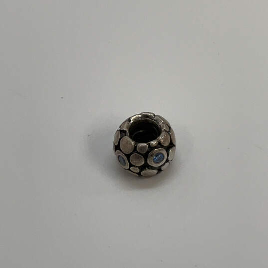 Designer Pandora 925 Sterling Silver Bubbles Cubic Zirconia Beaded Charm image number 4