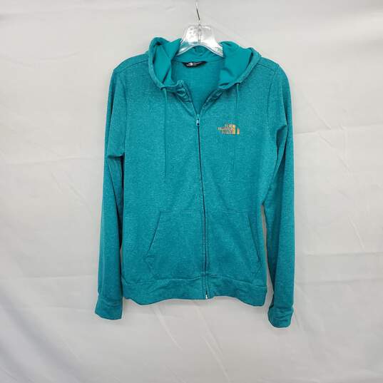 The North Face Turquoise Full Zip Hoodie WM Size M image number 1