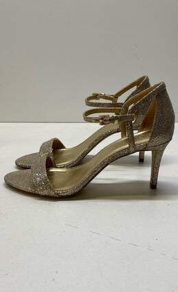 Michael Kors Simone Glitter Ankle Strap Sandal Pumps Heels Size 9.5 M alternative image