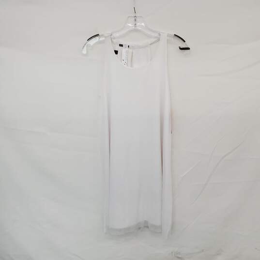 Oiselle White Mio Mesh Sleeveless Midi Dress WM Size 4 NWT image number 1