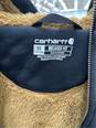 Carhartt Womens Full Zip Hoodie Clarksburg Relaxed Fit Long Sleeve Black Size 3X image number 6