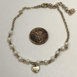 Designer Lucky Brand Gold-Tone Pearl Stone Heart Shape Pendant Necklace alternative image