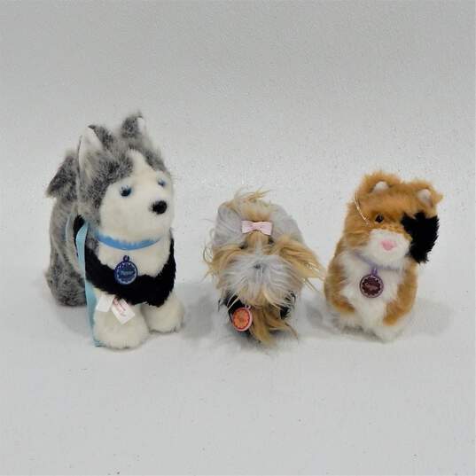 American Girl Doll Dogs Pets Sugar Yorkie Pepper Husky & Calico Cat Ginger image number 1