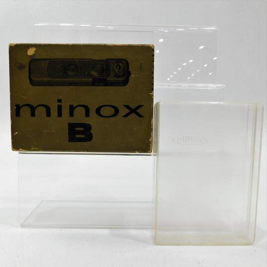 Minox B Subminiature Spy Film Camera w/ Flashgun, Case, Chain & Manual IOB image number 4