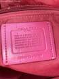 Coach Womens Handbag With Pink Leather Straps image number 8