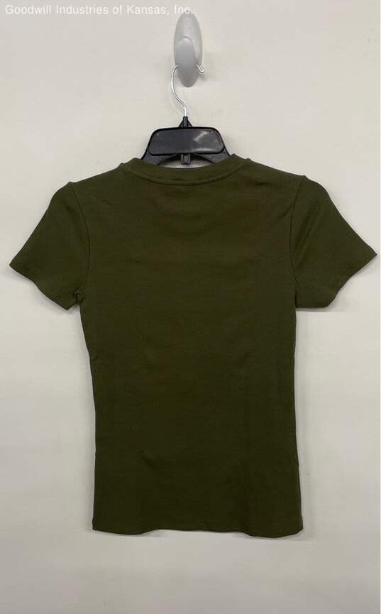 Unbranded Olive Green Fitted Shirt - Size S image number 3