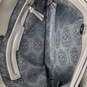 Womens Gray Faux Leather Outer And Inner Pocket Double Handle Tote Bag image number 8
