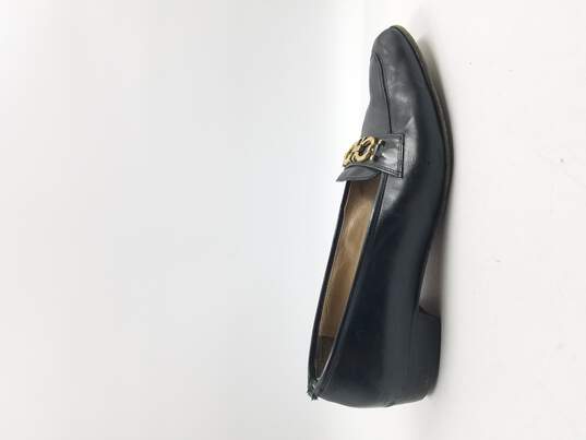 Salvatore Ferragamo Black Gancini Loafers Women's Sz 9B image number 1