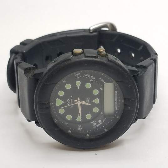 Vintage Men's Cosmos 80s Alarm Quartz Stainless Steel Watch image number 6
