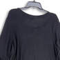 NWT Womens Black Long Bell Sleeve Round Neck Short Shift Dress Size 2X image number 4