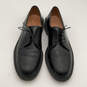 Mens Black Leather Round Toe Lace-Up Oxford Dress Shoes Size 10.5 B image number 6