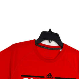 Womens Red Chicago Blackhawks Short Sleeve Crew Neck Pullover T-Shirt Size M
