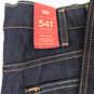 Levi's 541 Athletic Fit Stretch Raw Unwashed Denim Jeans W/ Tags Sz Men's 42x34 image number 4