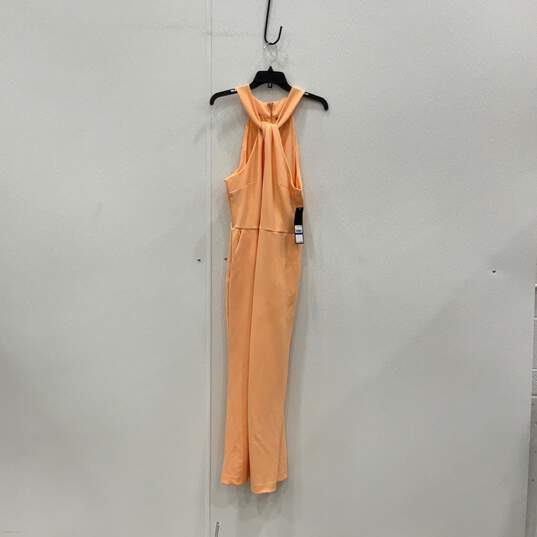 NWT Rachel Rachel Roy Womens Light Orange Sleeveless One-Piece Jumpsuit Size XL image number 1