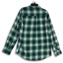 NWT Chaps Mens Green Navy Blue Plaid Long Sleeve Button-Up Shirt Size Large alternative image