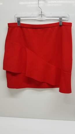 Top Shop Noil Red Mini Skirt - Sz 10