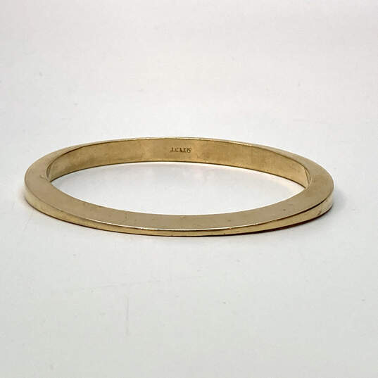Designer J. Crew Gold-Tone Round Shape Fashionable Bangle Bracelet image number 3