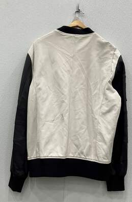 NWT G By Guess Black/White Full Zip Faux Leather Jacket Men's Size XL alternative image