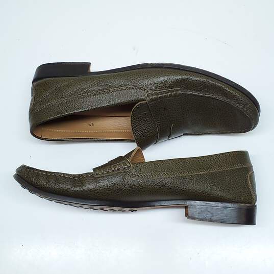 Tod's Green Slip-on Loafers Size 9.5 image number 3