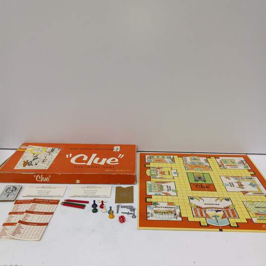 Clue Board Game 1956 image number 1