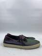 Authentic Burberry Prorsum Leather Colorblock Pattern Boat Shoes M 9.5 image number 1