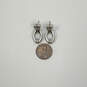 Designer Brighton Silver-Tone Heart Shaped Post Door Knocker Stud Earrings image number 4