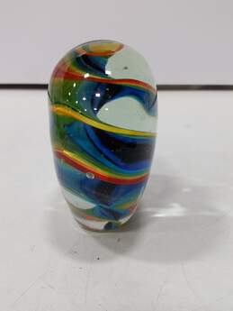 M Design Rainbow Twist Glass Heart Sculpture alternative image
