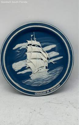 Charles W Morgan Blue Ship Collector Plate#0593A