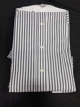 Irving Berlin Men's Black/White Striped Dress Shirt Size 43 with Tag alternative image
