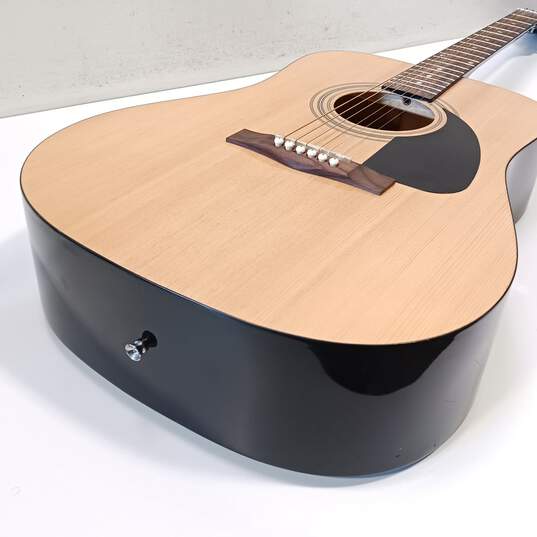 Light Brown Fender FA-100 Natural Acoustic Guitar image number 4