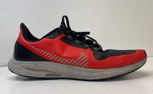 Nike Air Zoom Pegasus 36 Shield Habanero Red Multicolor Athletic Shoe Men 9 image number 1